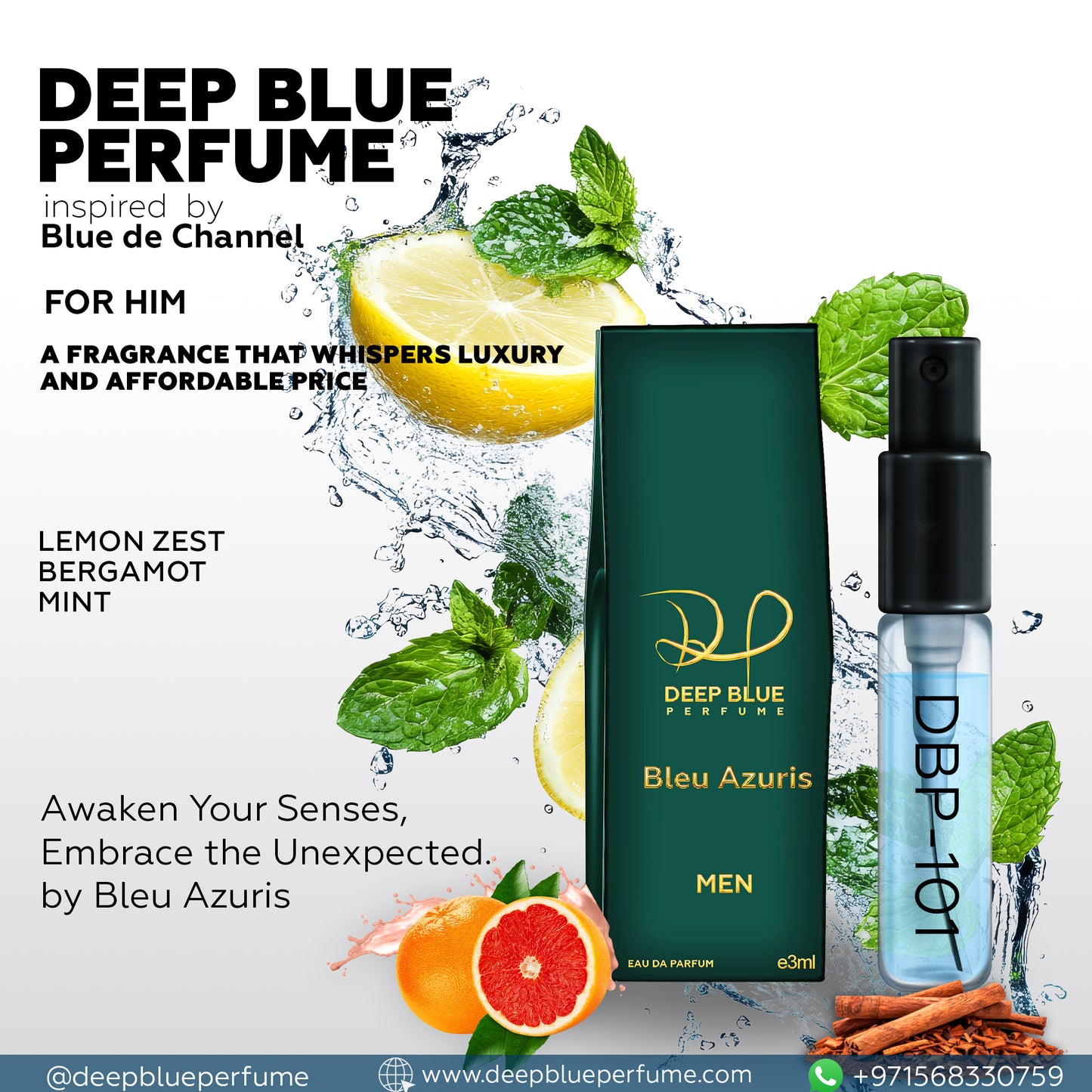 Bleu Azuris (Oil Based Fragrance)