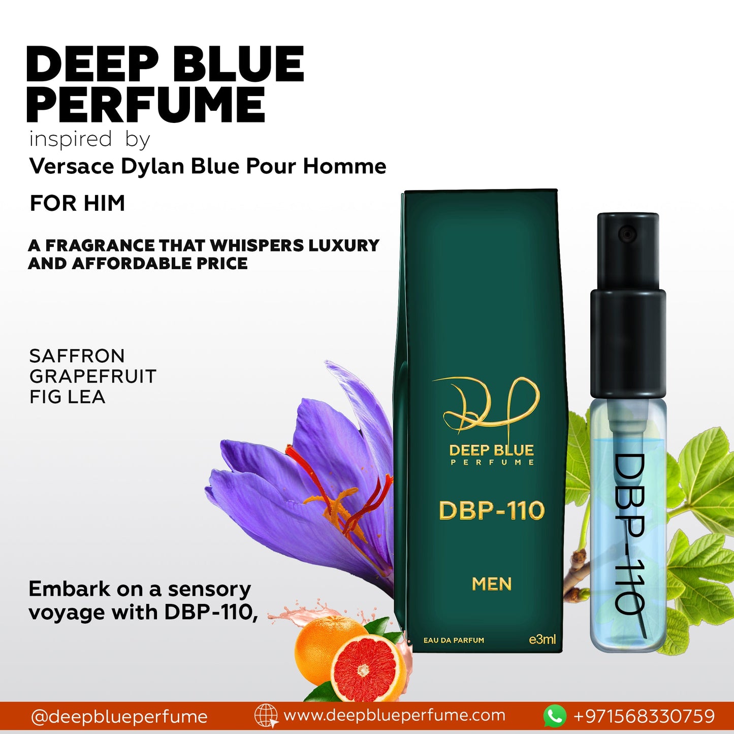 Inspired by Versace Dylan Blue Pour Homme DBP - 110 (Tester) - DeepBlue