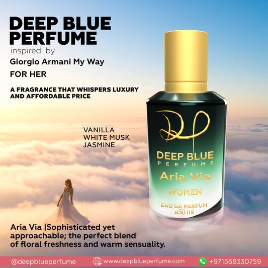 Aria Via women’s EDP long lasting fresh floral fragrance