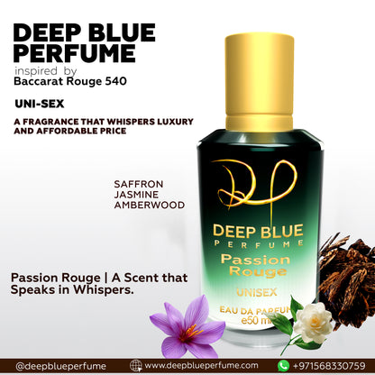 Passion Rouge luxury Perfume warm amber woody Eau de Parfum