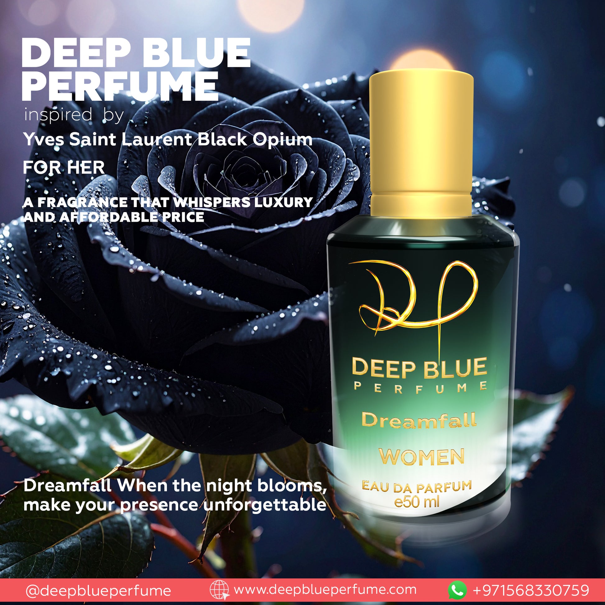 Dreamfall luxury women’s fragrance long lasting sweet floral perfume