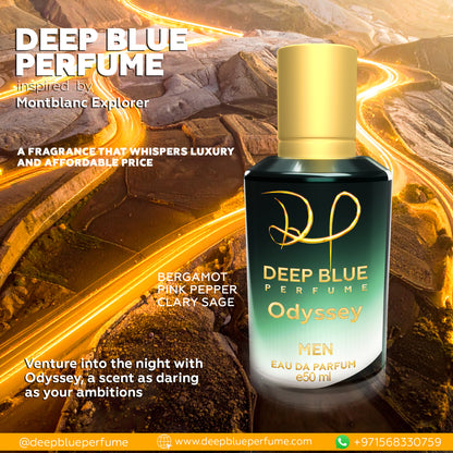 Odyssey EDP woody aromatic men’s fragrance bottle