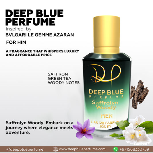 Saffrolyn Woody unisex parfum long lasting saffron woody spicy fragrance