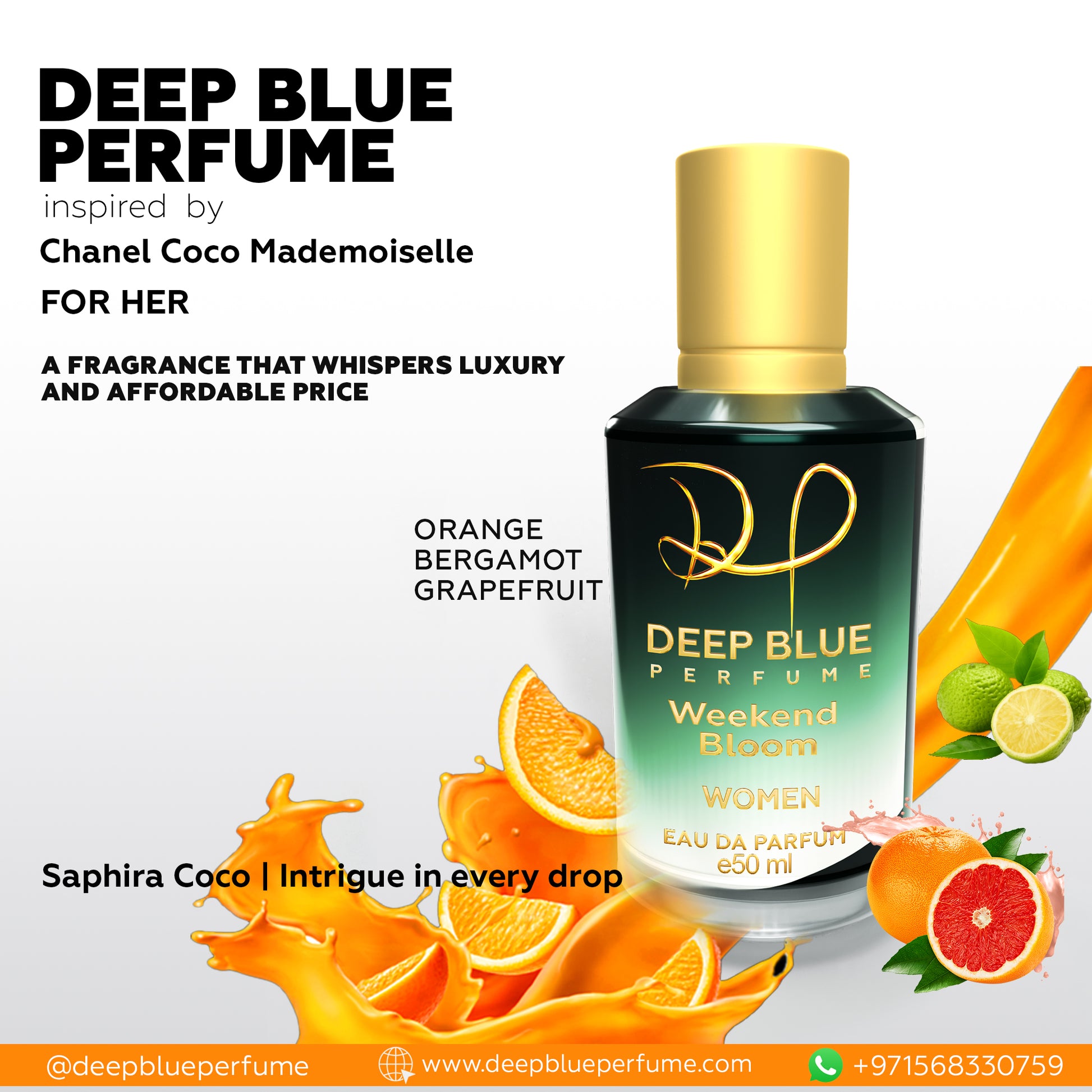 Saphira Coco luxury women’s fragrance soft fresh floral oriental Eau de Parfum