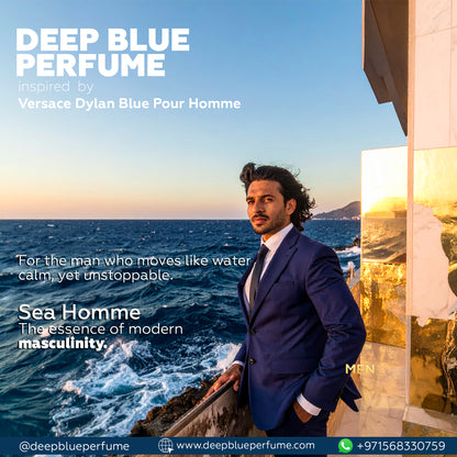 Sea Homme EDT fresh aquatic woody men’s fragrance bottle