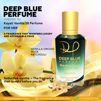 Seductive Vanilla perfume sweet gourmand long lasting unisex scent