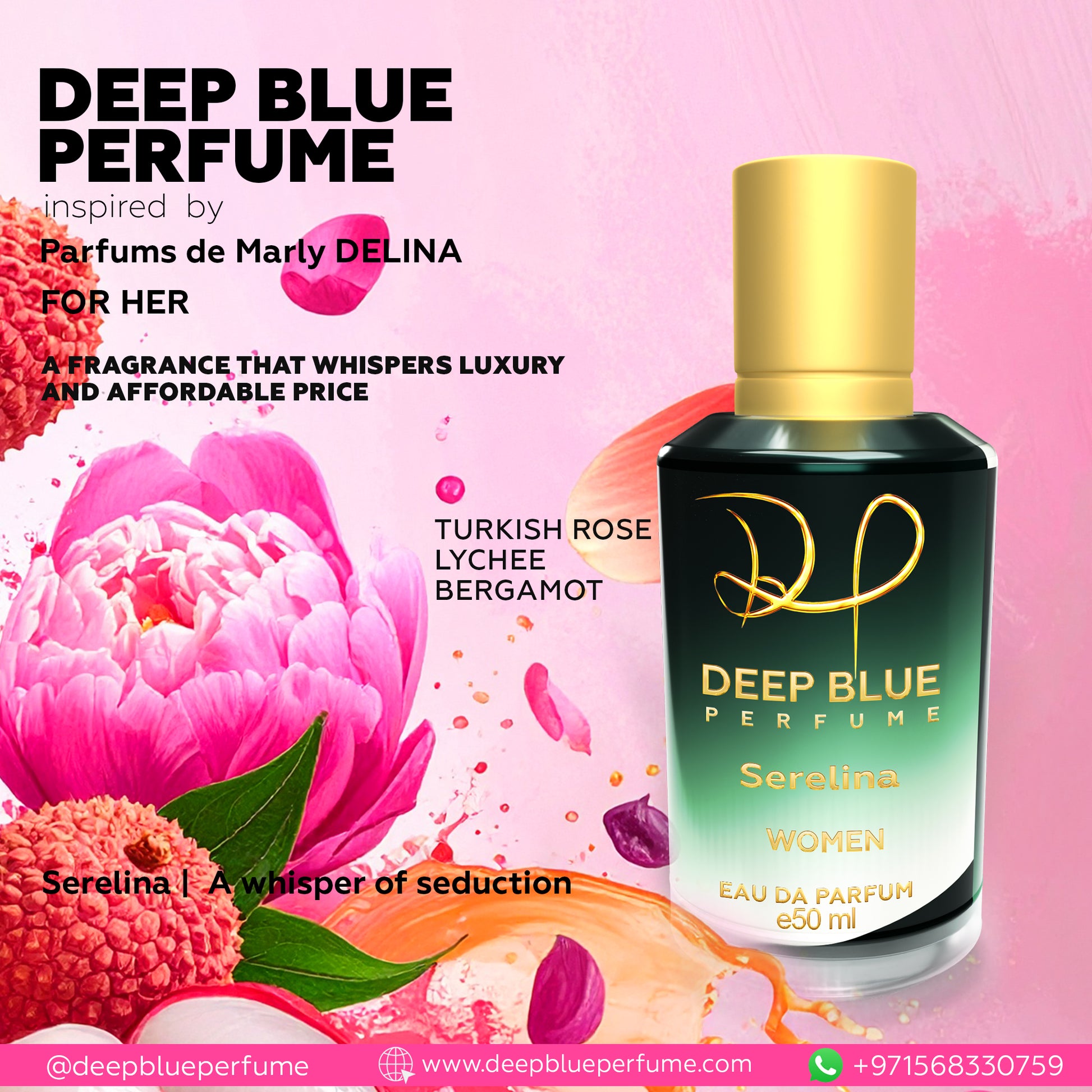 Serelina perfume for women fresh floral fruity long lasting scent