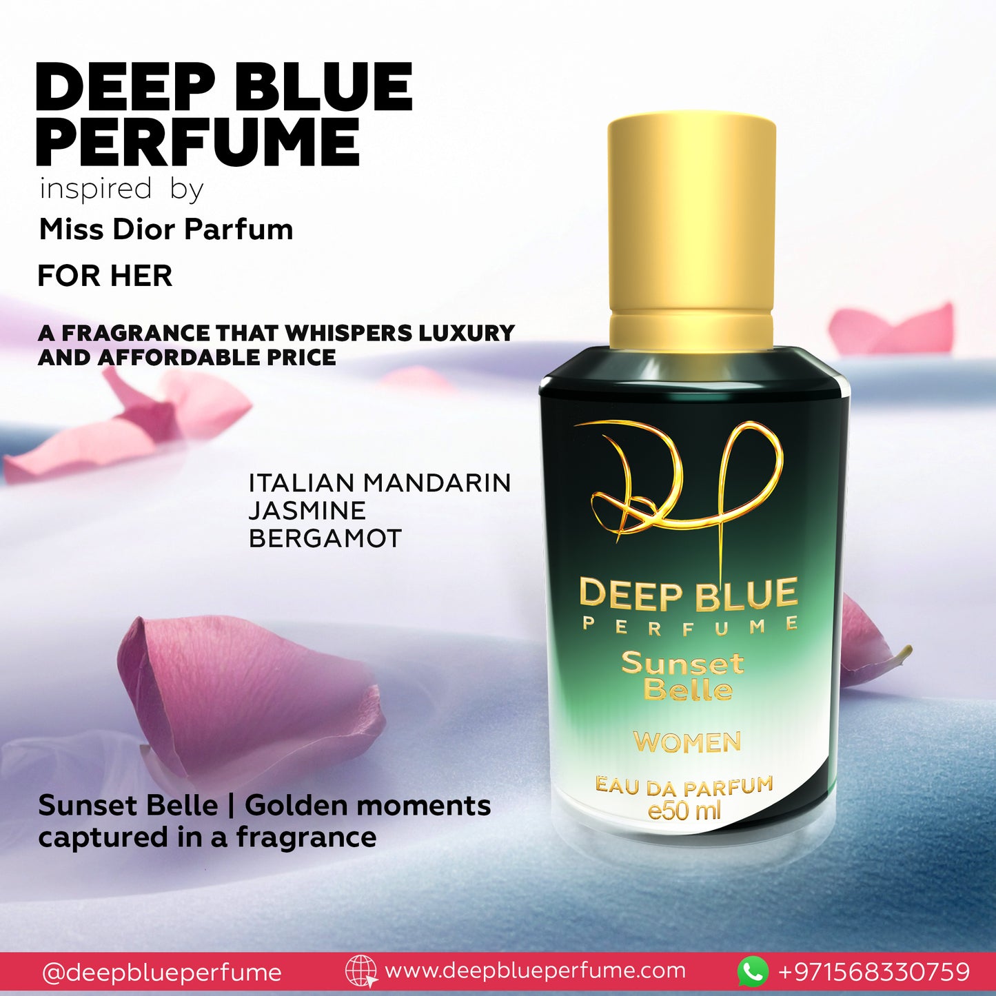 Sunset Belle perfume for women fresh floral fruity long lasting scent