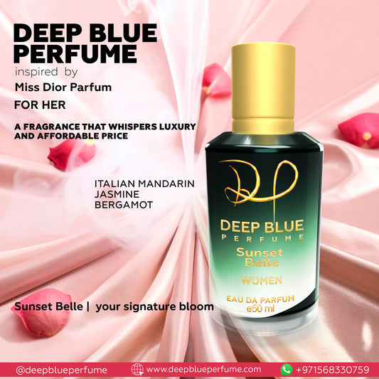 Sunset Belle women’s EDP long lasting floral fruity fragrance