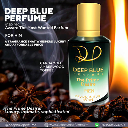 The Prime Desire perfume rich amber woody spicy long lasting unisex scent