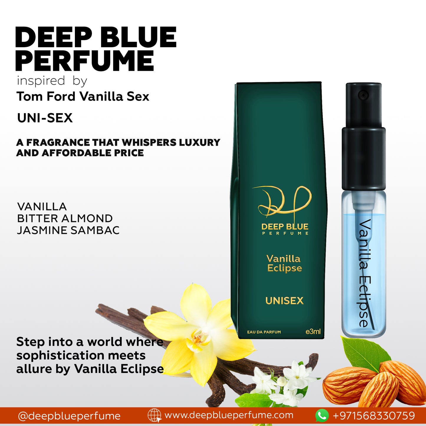 Vanilla Eclipse tester EDP warm vanilla gourmand fragrance bottle