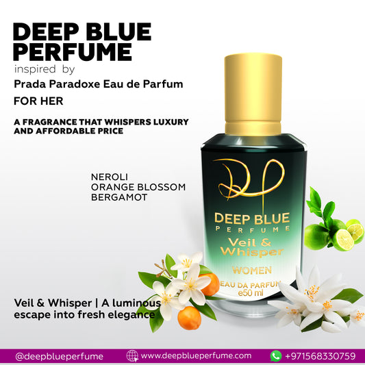 Veil & Whisper women’s EDP long lasting floral fruity fresh fragrance