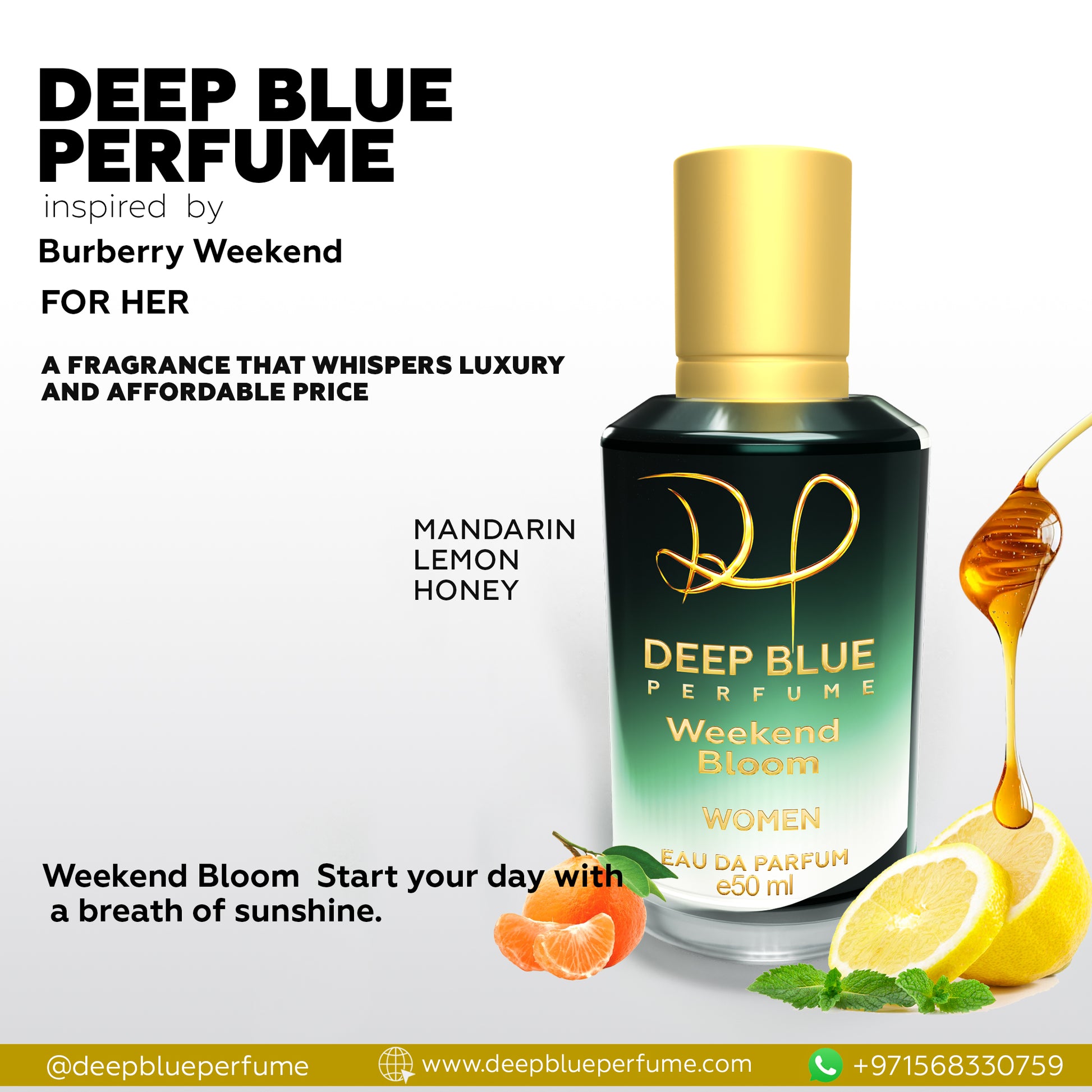 Weekend Bloom luxury women’s fragrance soft floral fruity Eau de Parfum