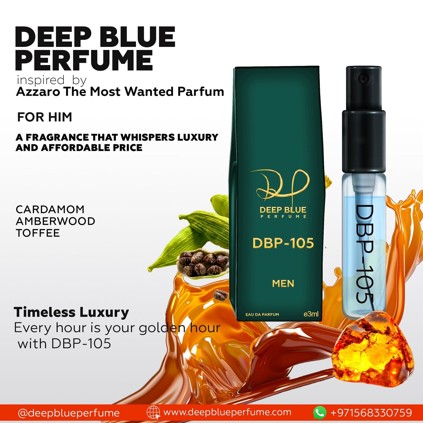 Inspired by Azzaro The Most Wanted Parfum DBP - 105 (Tester) - DeepBlue