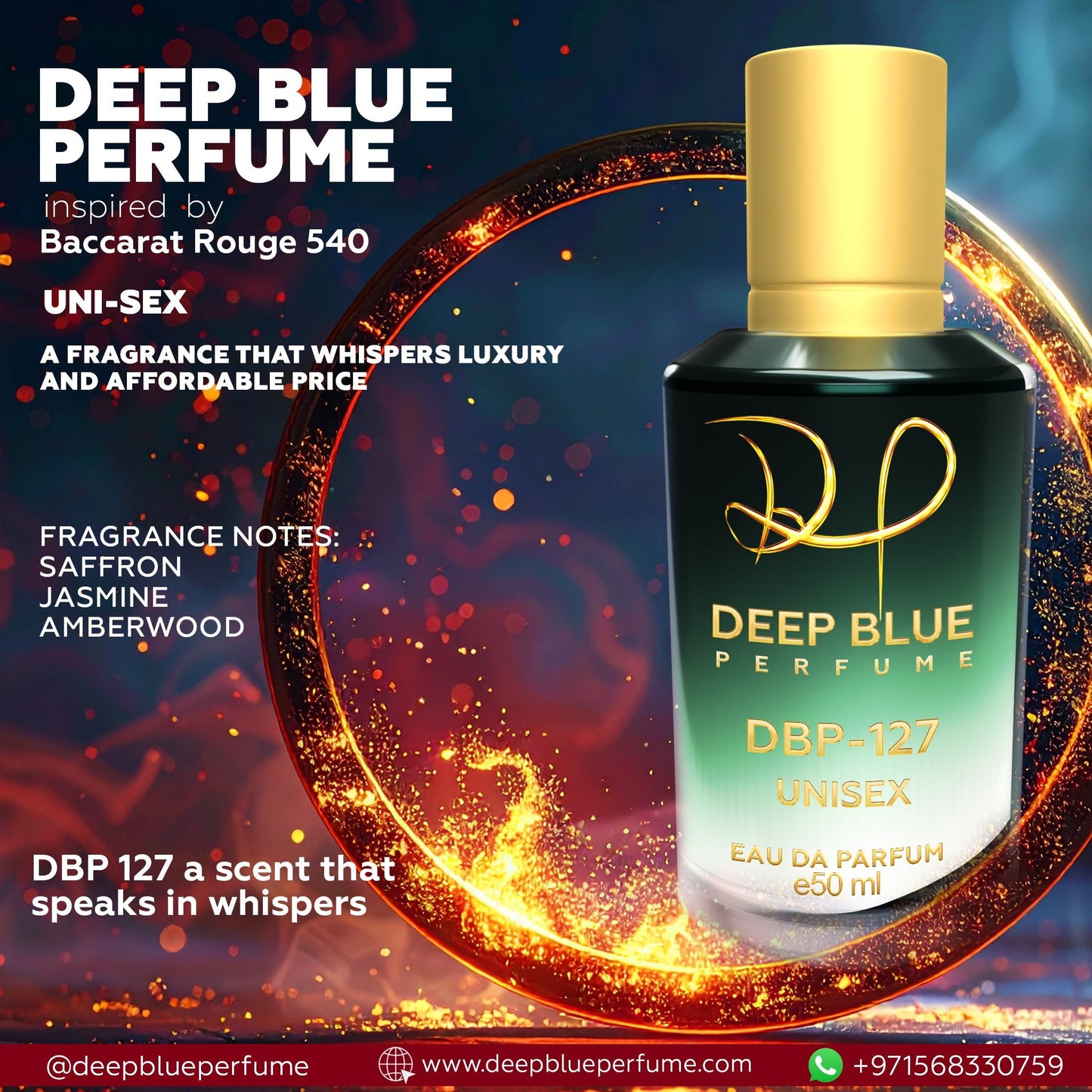 INSPIRED BY BACCARAT ROUGE 540 EAU DE PARFUM - DeepBlue