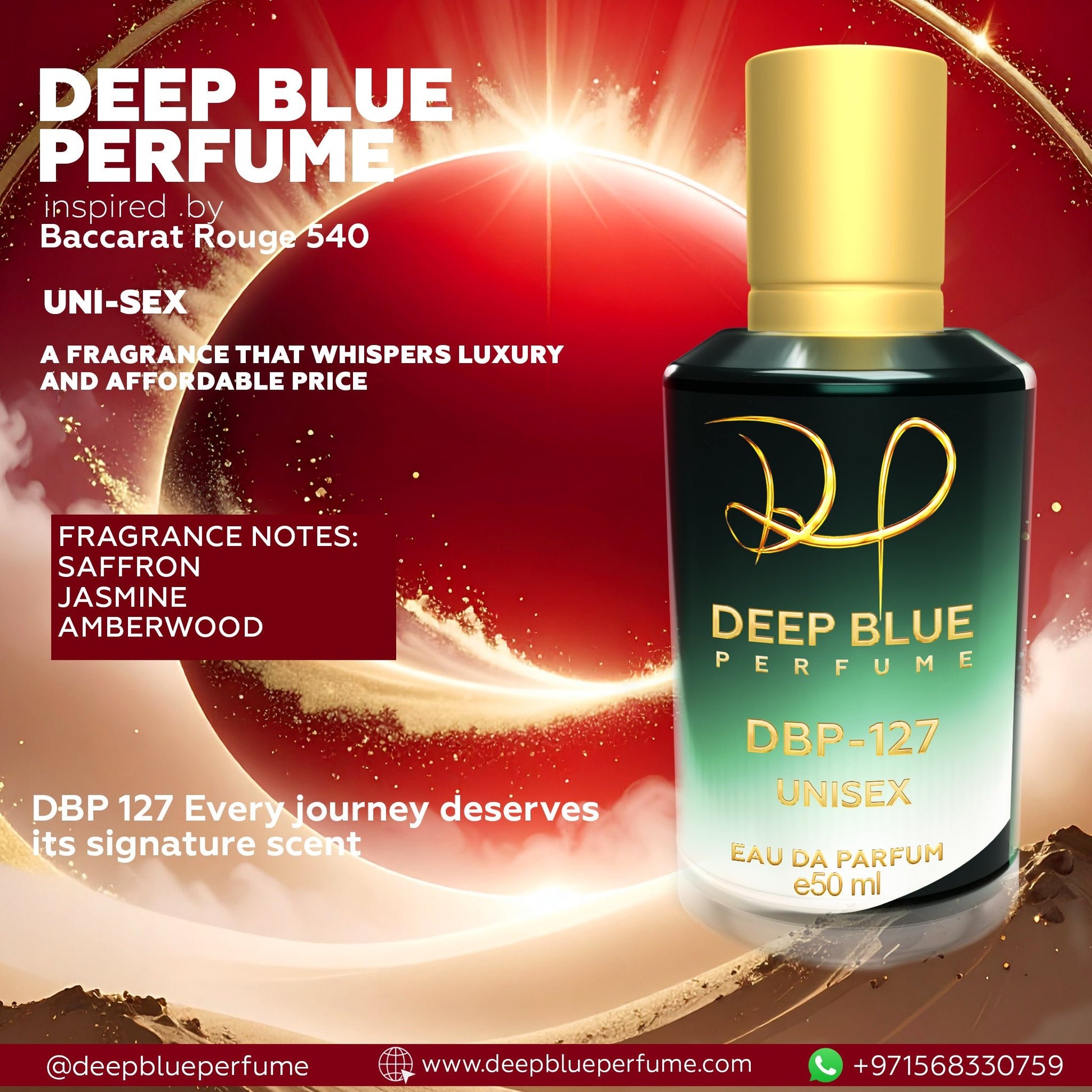 INSPIRED BY BACCARAT ROUGE 540 EAU DE PARFUM - DeepBlue