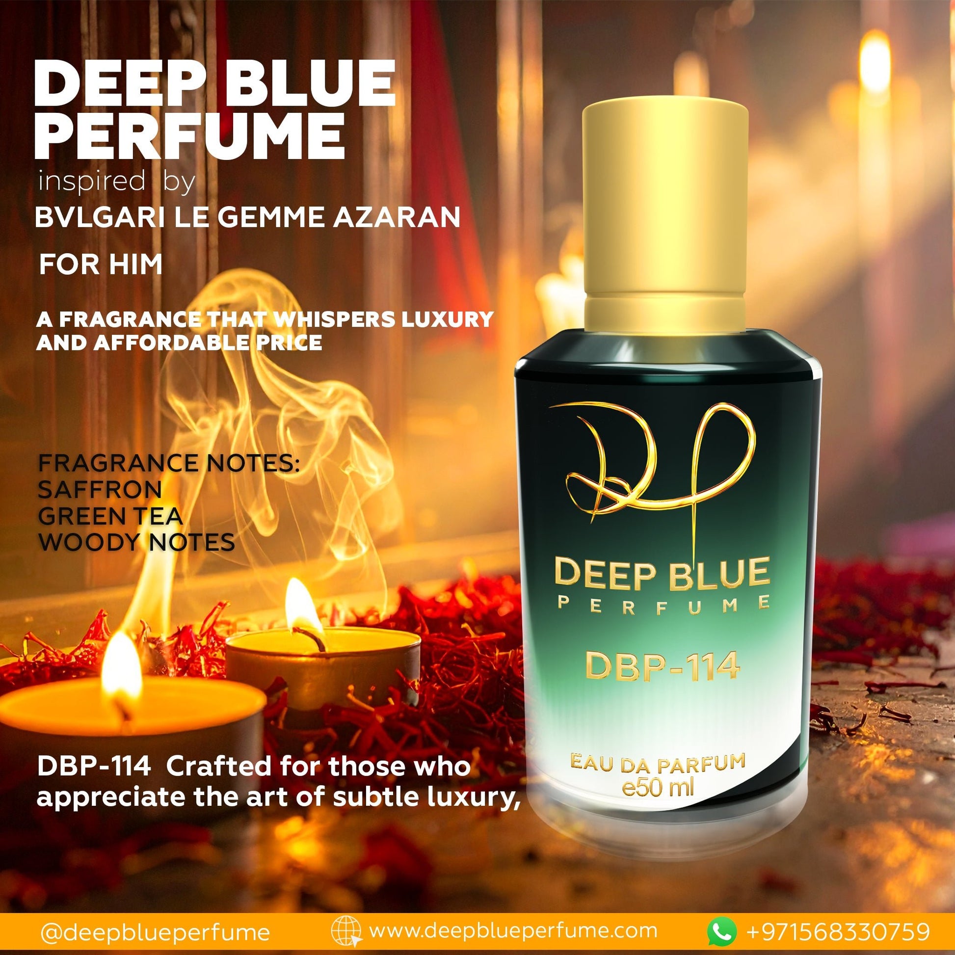 INSPIRED BY BVLGARI LE GEMME AZARAN PARFUM - DeepBlue