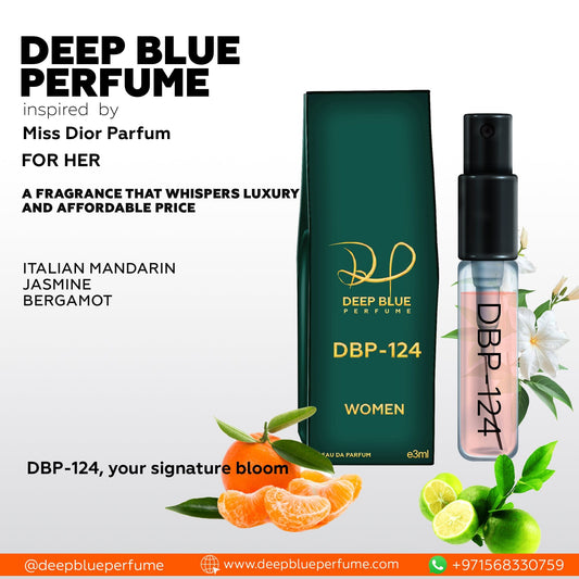 Inspired by Miss Dior Parfum For Her DBP - 124 (Tester) - DeepBlue