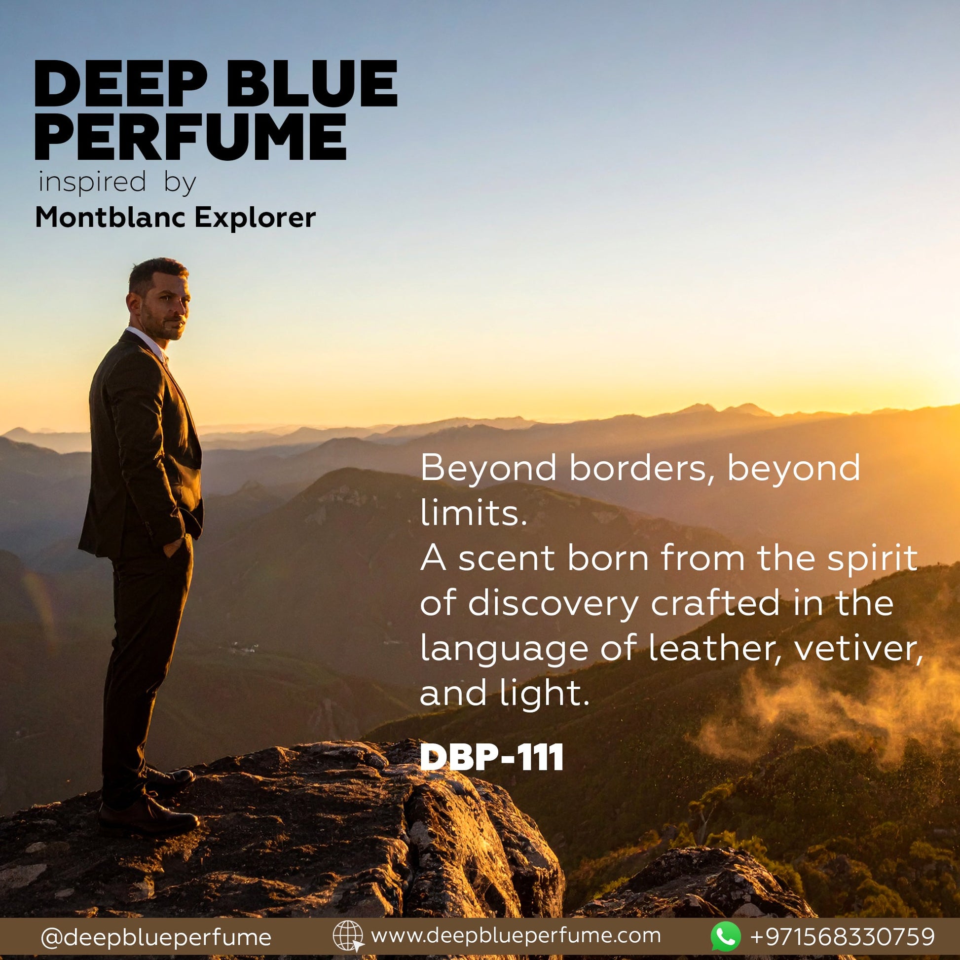 INSPIRED BY MONTBLANC EXPLORER EAU DE PARFUM - DeepBlue