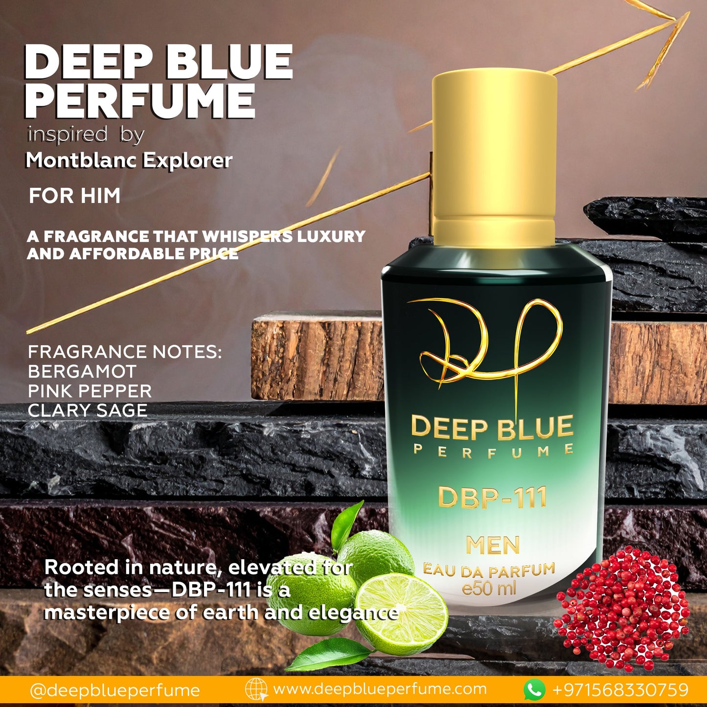 INSPIRED BY MONTBLANC EXPLORER EAU DE PARFUM - DeepBlue