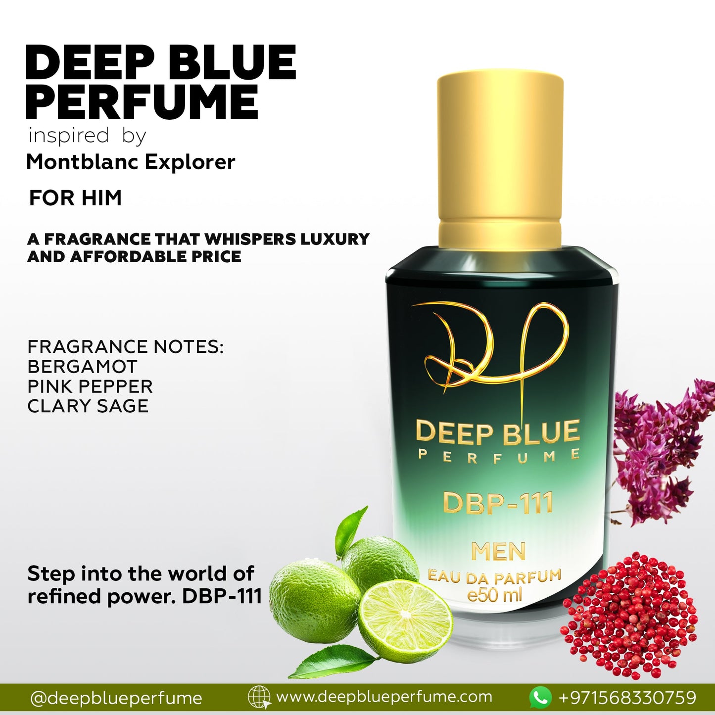 INSPIRED BY MONTBLANC EXPLORER EAU DE PARFUM - DeepBlue