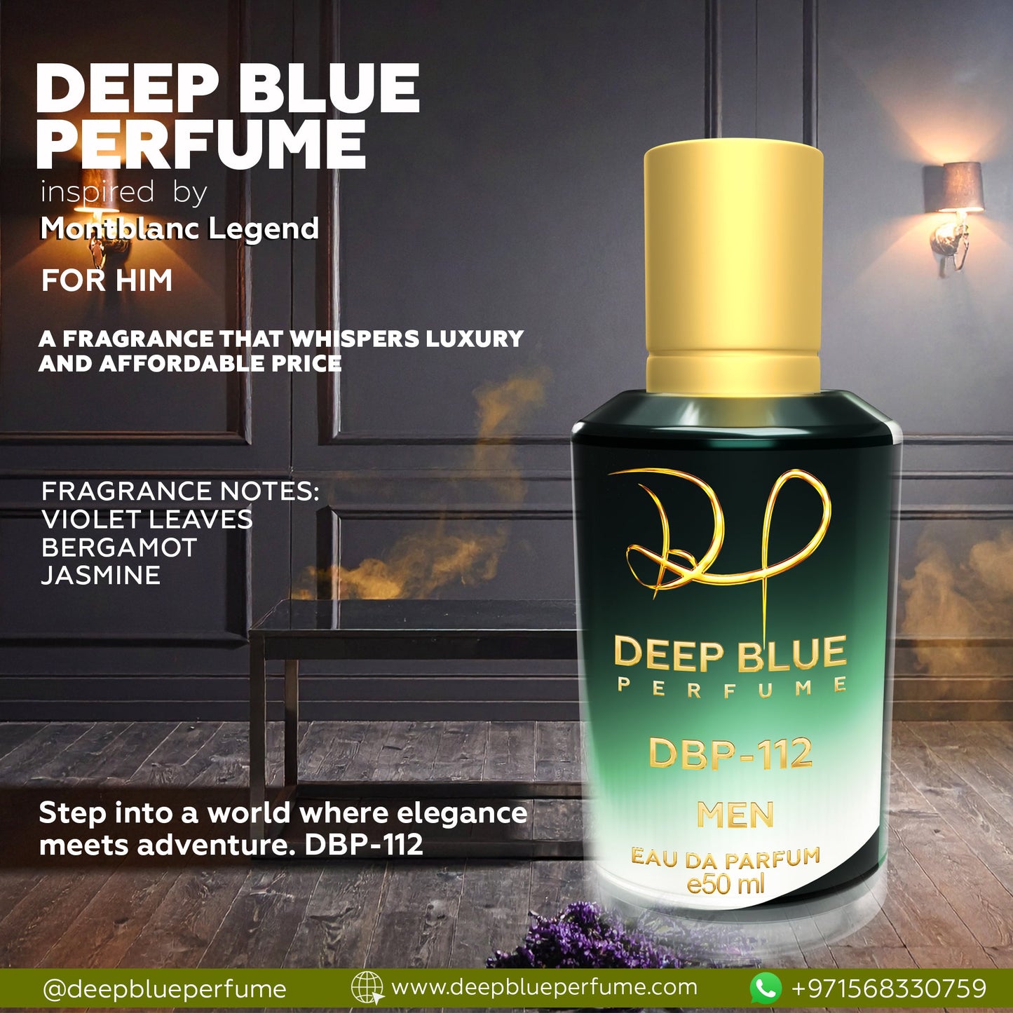 INSPIRED BY MONTBLANC LEGEND EAU DE PARFUM - DeepBlue