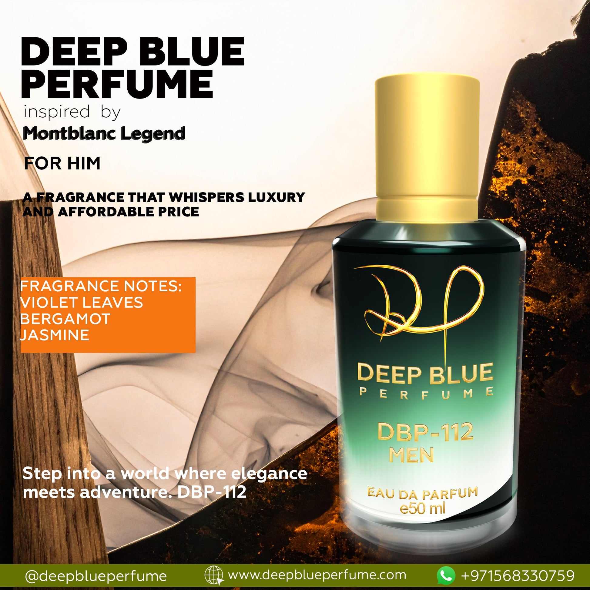 INSPIRED BY MONTBLANC LEGEND EAU DE PARFUM - DeepBlue