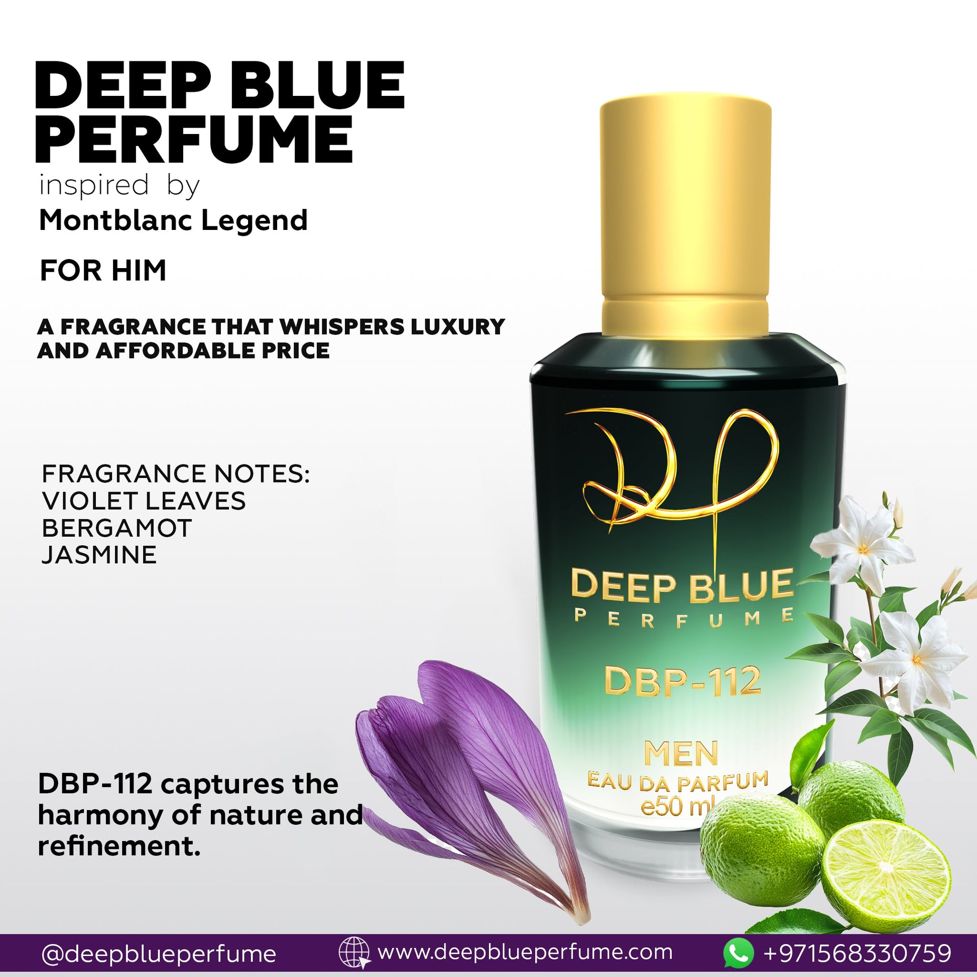 INSPIRED BY MONTBLANC LEGEND EAU DE PARFUM - DeepBlue