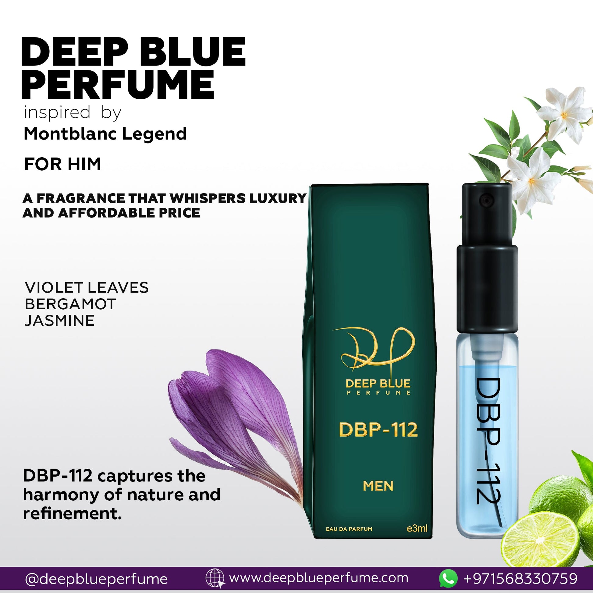 Inspired by Montblanc Legend FOR HIM DBP - 112 (Tester) - DeepBlue