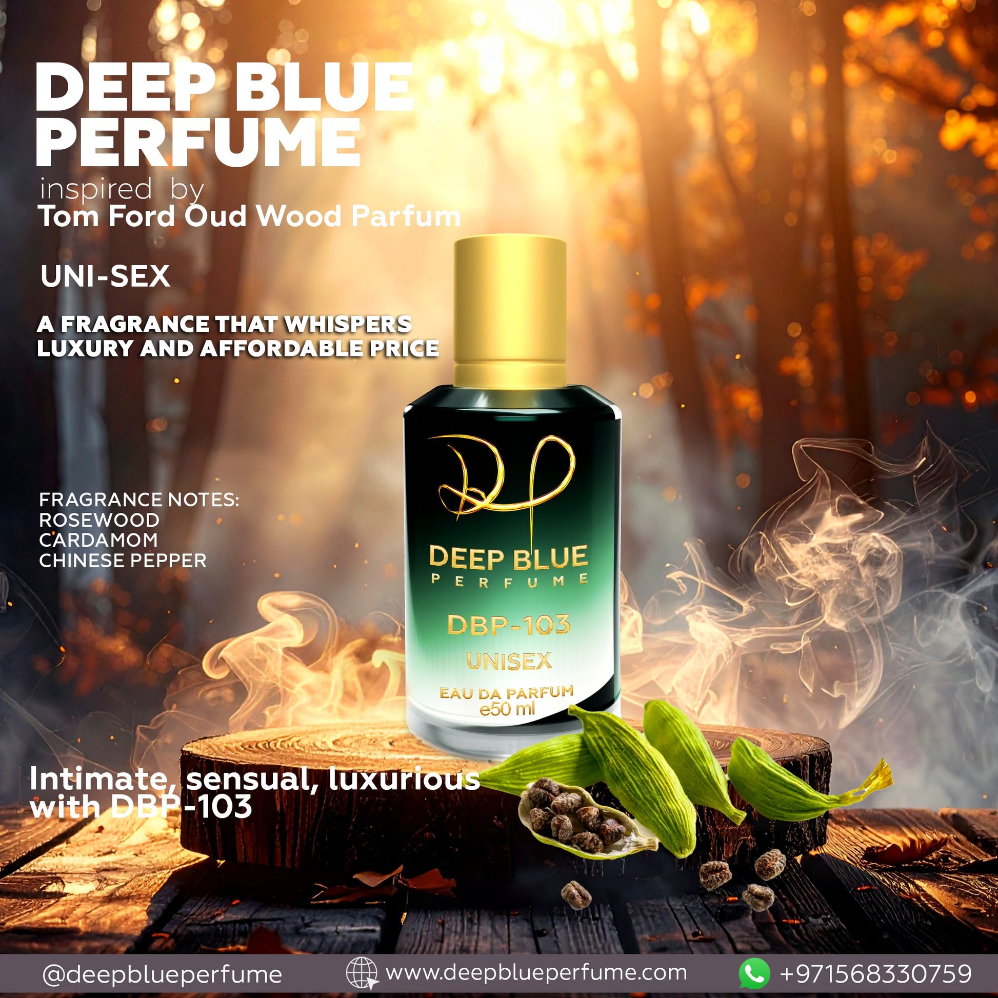 INSPIRED BY TOM FORD OUD WOOD PARFUM - DeepBlue