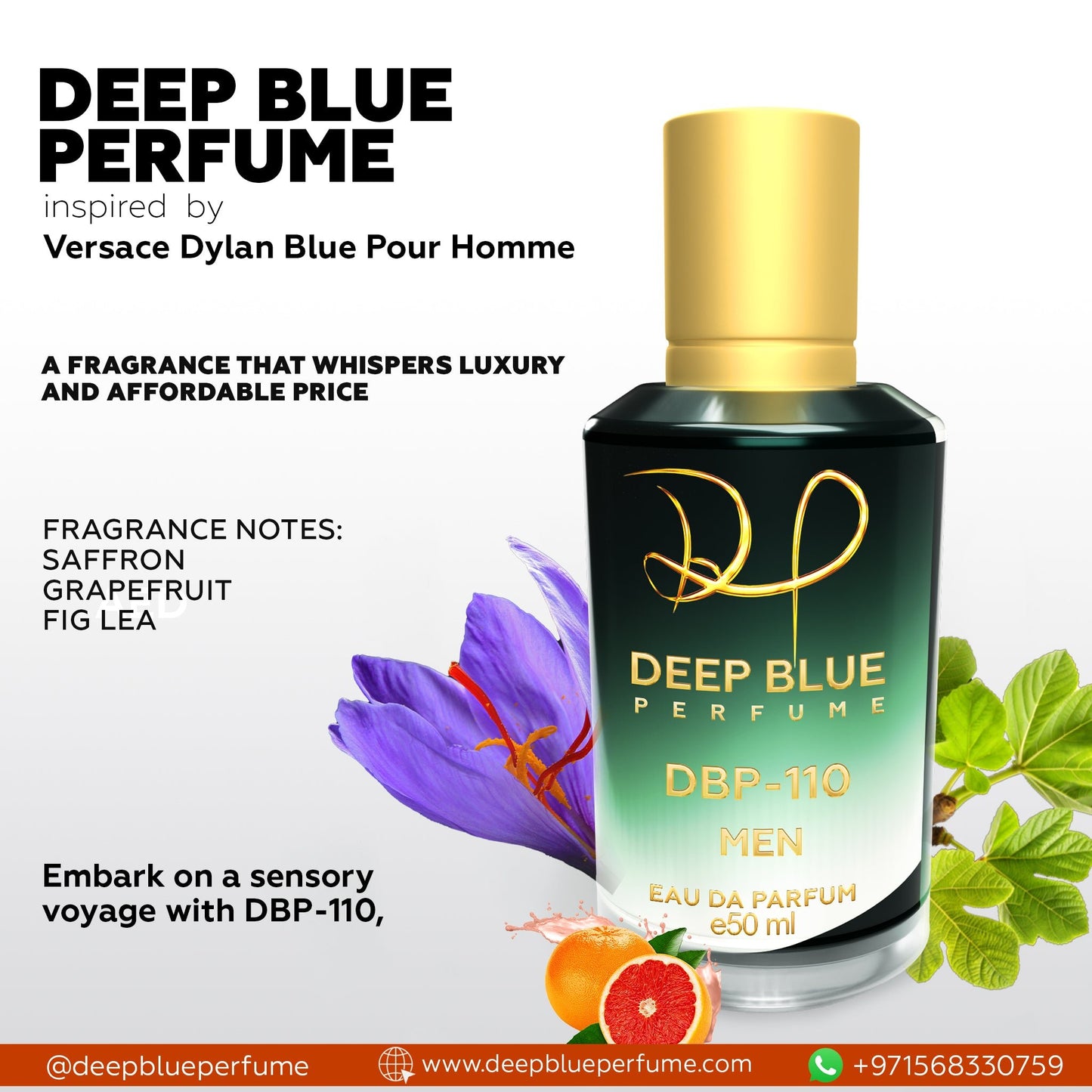 INSPIRED BY VERSACE DYLAN BLUE POUR HOMME EDT - DeepBlue