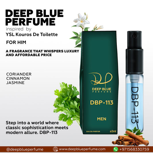 Inspired by YSL Kouros De Toilette FOR HIM DBP - 113 (Tester) - DeepBlue