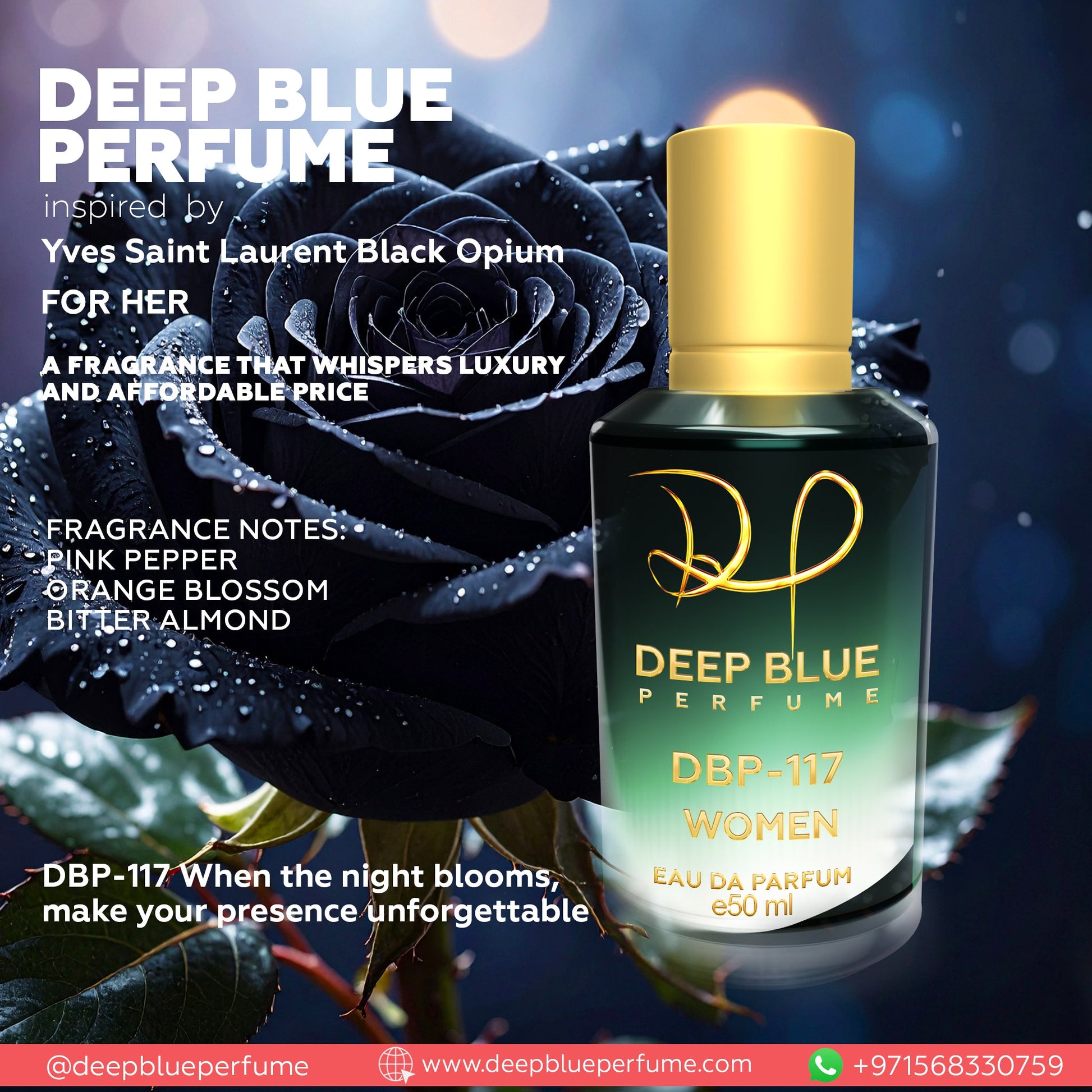 INSPIRED BY YVES SAINT LAURENT BLACK OPIUM EAU DE PARFUM - DeepBlue