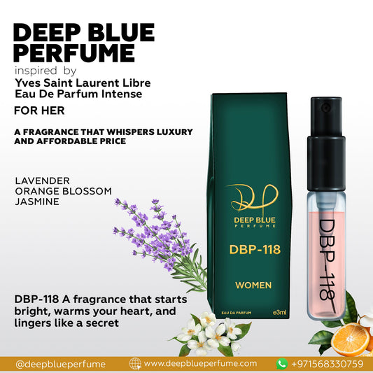 Inspired by Yves Saint Libre Eau De Parfum DBP - 118 (Tester) - DeepBlue